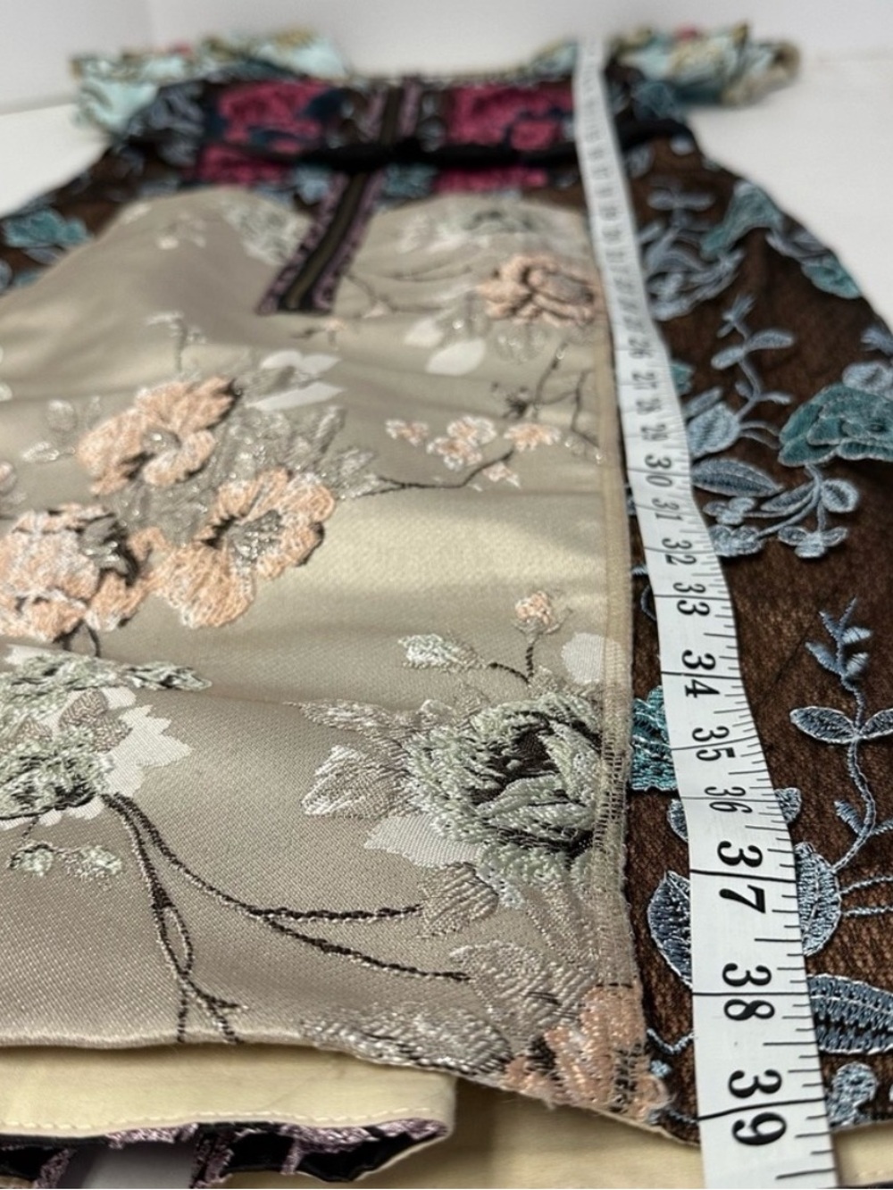 Beguile by Byron Lars Pieced Brocade Sheath Dress w/ Belt, Size 4 - Picture 16 of 16